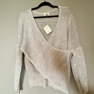 NWT Twist Front Sweater